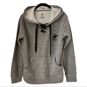 Beverly Hills Polo Club Hoodie Medium Gray